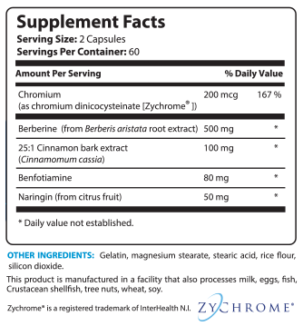 IC5 Supplement Facts